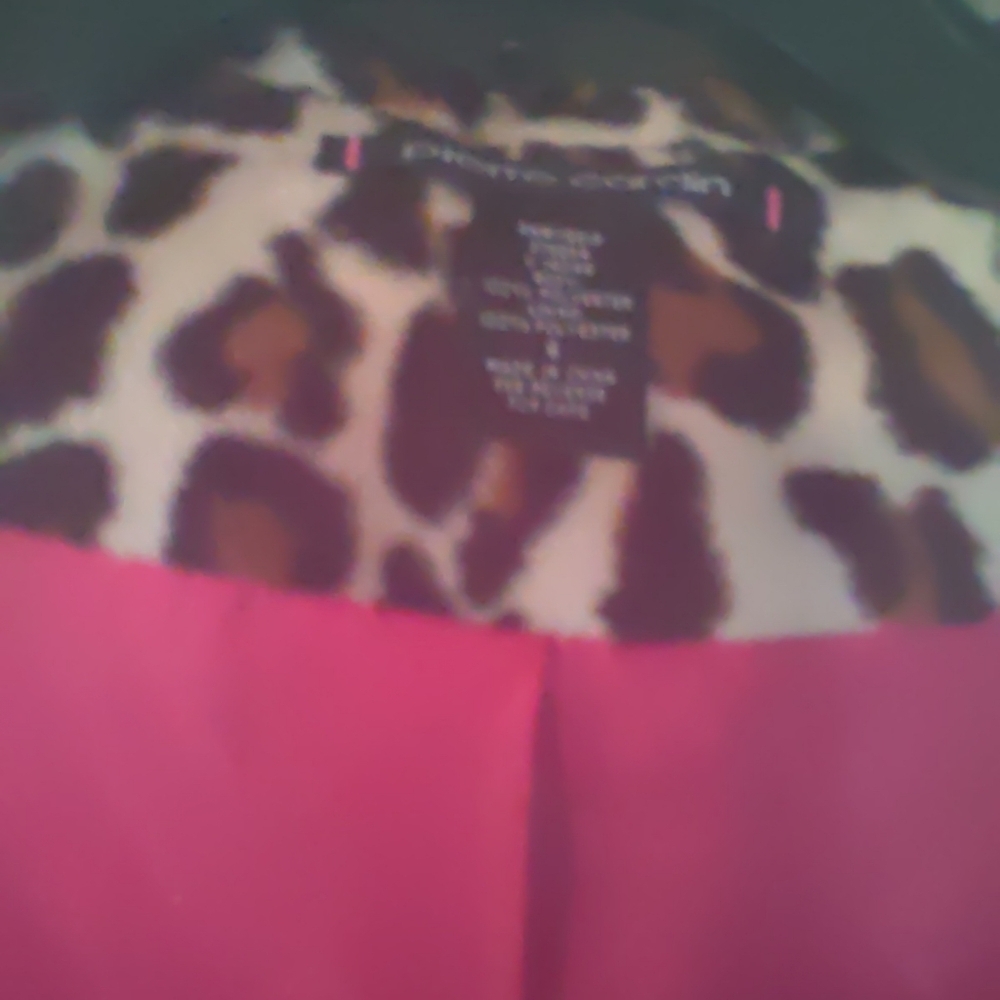 Women's Pierre Cardin Leopard Cheetah Animal Print Cropped Jacket Size 6 - Picture 5 of 6